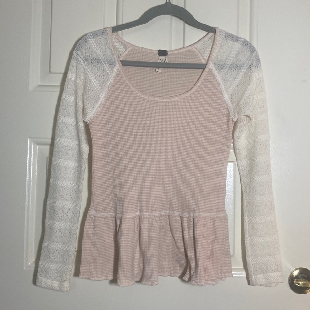 Free People We the Free Thermal Peplum Top